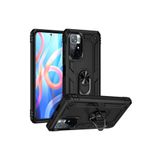 Xiaomi Poco M4 Pro 5G Kılıf Vega Yüzüklü Standlı Tank Zırh Kapak + Ekran Koruma 4760