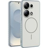 Xiaomi Poco M6 Pro Uyumlu Kılıf Zebana Mono M-Safe Silikon Kılıf Gri