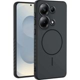 Xiaomi Poco M6 Pro Uyumlu Kılıf Zebana Mono M-Safe Silikon Kılıf Siyah