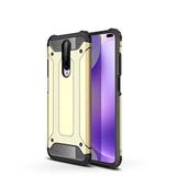 Xiaomi Poco X2 ile uyumlu Çİft Katman Koruyucu Crash Military Tank Kılıf - Gold