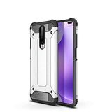 Xiaomi Poco X2 ile uyumlu Çİft Katman Koruyucu Crash Military Tank Kılıf - Gri