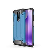 Xiaomi Poco X2 ile uyumlu Çİft Katman Koruyucu Crash Military Tank Kılıf - Mavi