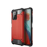 Xiaomi Poco X3 GT ile uyumlu Çİft Katman Koruyucu Crash Military Tank Kılıf - Kırmızı