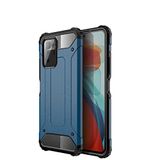 Xiaomi Poco X3 GT ile uyumlu Çİft Katman Koruyucu Crash Military Tank Kılıf - Mavi