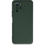 Xiaomi Poco X3 Gt Kılıf Nano Içi Kadife Silikon - Koyu YEŞIL-(5796)