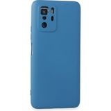 Xiaomi Poco X3 Gt Kılıf Nano Içi Kadife Silikon - MAVI-(5796)
