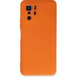 Xiaomi Poco X3 Gt Kılıf Nano Içi Kadife Silikon - TURUNCU-(5796)