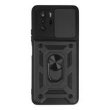 Xiaomi Poco X3 Gt Uyumlu Kılıf Pars Lens Yüzüklü Silikon - Siyah
