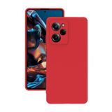Xiaomi Poco X5 Pro 5G Kılıf Kamera Korumalı Silikon Rubber Arka Kapak Kırmızı