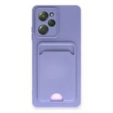Xiaomi Poco X5 Pro 5G Kılıf Kelvin Kartvizitli Silikon - Lila-(5796)