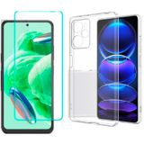 Xiaomi Poco X5 Pro Uyumlu Kılıf Esnek Silikon Telefon Kılıfı Ve Temperli Cam Ekran Koruyucu