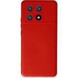 Xiaomi Poco X6 Pro Kılıf Nano İçi Kadife Silikon - Kırmızı