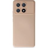 Xiaomi Poco X6 Pro Kılıf Nano İçi Kadife Silikon - Pudra
