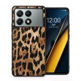 Xiaomi Poco X6 Pro Uyumlu Kılıf Leopar Desenli Kapak Hlt-Leopar