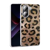Xiaomi Poco X7 Pro İle Uyumlu Kılıf Desenli Mep Kapak T36906 Gold Leopar