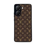 Xiaomi Poco X7 Pro ile Uyumlu LouisVuitton Desenli Mat Siyah Silikon Kılıf, Şok Emici Koruyucu Kapak