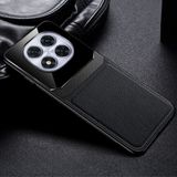 Xiaomi Poco X7 Pro Uyumlu Kılıf Zebana Lens Deri Kılıf Siyah