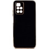 Xiaomi Redmi 10 2022 Kılıf Kamera Korumalı Altın Kenar Tasarım Silikon