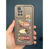 Xiaomi Redmi 10 2022 Kılıf Tasarımlı Desenli Kamera Korumalı Ayıcık Kahve Renkli Yumuşak Silikon Kapak - Cute Coco