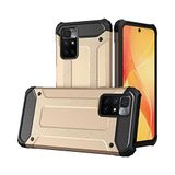 Xiaomi Redmi 10 ile uyumlu Çİft Katman Koruyucu Crash Military Tank Kılıf - Gold