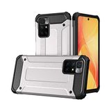 Xiaomi Redmi 10 ile uyumlu Çİft Katman Koruyucu Crash Military Tank Kılıf - Gri