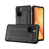 Xiaomi Redmi 10 ile uyumlu Çİft Katman Koruyucu Crash Military Tank Kılıf - Siyah