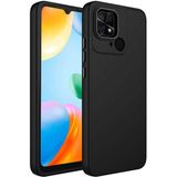 Xiaomi Redmi 10C Kılıf Metal Çerçeve Lansman Silikon Kapak - Siyah - Rdm 10C