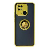 Xiaomi Redmi 10C Kılıf Montreal Yüzüklü Silikon Kapak - Sarı-(5796)