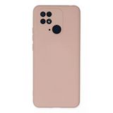 Xiaomi Redmi 10C Kılıf Nano İçi Kadife Silikon - Pudra-(5796)