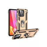 Xiaomi Redmi 10C Kılıf Sofya Yüzüklü Silikon Kapak - Gold-(5796)
