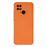 Xiaomi Redmi 10C Uyumlu Kılıf Nano İçi Kadife Silikon - Turuncu
