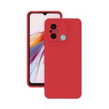 Xiaomi Redmi 12C Kılıf Kamera Korumalı Silikon Rubber Arka Kapak Kırmızı