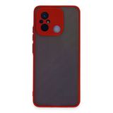 Xiaomi Redmi 12C Kılıf Montreal Silikon Kapak - Kırmızı-(5796)
