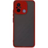 Xiaomi Redmi 12C Kılıf Montreal Silikon Kapak - Kırmızı