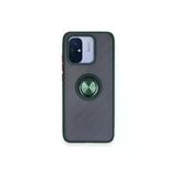 Xiaomi Redmi 12C Kılıf Montreal Yüzüklü Silikon Kapak - Yeşil-(5796)