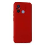 Xiaomi Redmi 12C Kılıf Nano Içi Kadife Silikon - KIRMIZI-(5796)