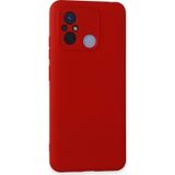 Xiaomi Redmi 12c Kılıf Nano İçi Kadife Silikon - Kırmızı
