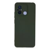 Xiaomi Redmi 12C Kılıf Nano Içi Kadife Silikon - Koyu YEŞIL-(5796)