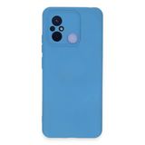 Xiaomi Redmi 12C Kılıf Nano Içi Kadife Silikon - MAVI-(5796)