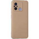 Xiaomi Redmi 12c Kılıf Nano İçi Kadife Silikon - Pudra