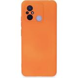 Xiaomi Redmi 12C Kılıf Nano Içi Kadife Silikon - TURUNCU-(5796)