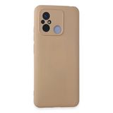 Xiaomi Redmi 12C Uyumlu Kılıf Nano İçi Kadife Silikon - Pudra