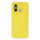 Xiaomi Redmi 12C Uyumlu Kılıf Nano İçi Kadife Silikon - Sarı