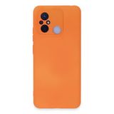 Xiaomi Redmi 12C Uyumlu Kılıf Nano İçi Kadife Silikon - Turuncu