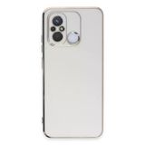 Xiaomi Redmi 12C Uyumlu Kılıf Volet Silikon - Beyaz