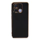 Xiaomi Redmi 12C Uyumlu Kılıf Volet Silikon - Siyah