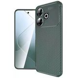 Xiaomi Redmi 13 4G Kılıf Auto Focus Karbon Kapak - Koyu Yeşil