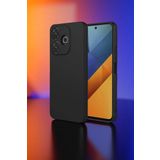 Xiaomi Redmi 13 4g Kılıf Nano İçi Kadife Silikon - Siyah