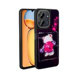 Xiaomi Redmi 13c Kılıf Parlayan Kabartmalı İkonik Figürlü Zore Amas Silikon Kapak