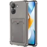 Xiaomi Redmi 13C Uyumlu Kartlı Şeffaf Silikon Kılıf